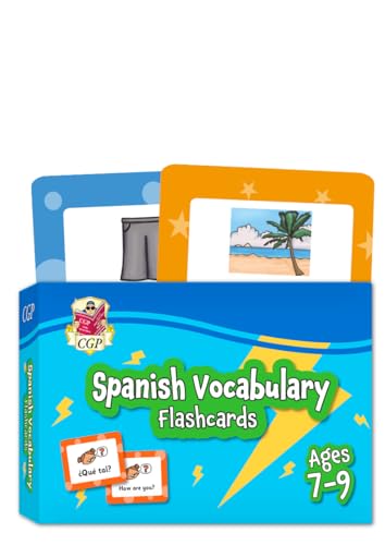 Spanish Vocabulary Flashcards for Ages 7-9 (with Free Online Audio) (CGP KS2 Activity Books and Cards) von Coordination Group Publications Ltd (CGP)